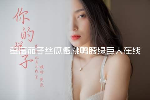 草莓茄子丝瓜樱桃鸭脖绿巨人在线
